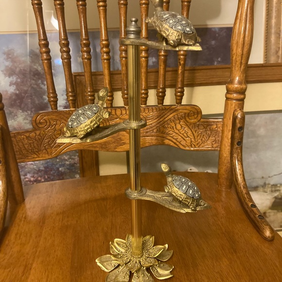 Other - Vintage Turtle Clip Note, Memo, Napkin, and Display Stand - 1972 Allied Brass